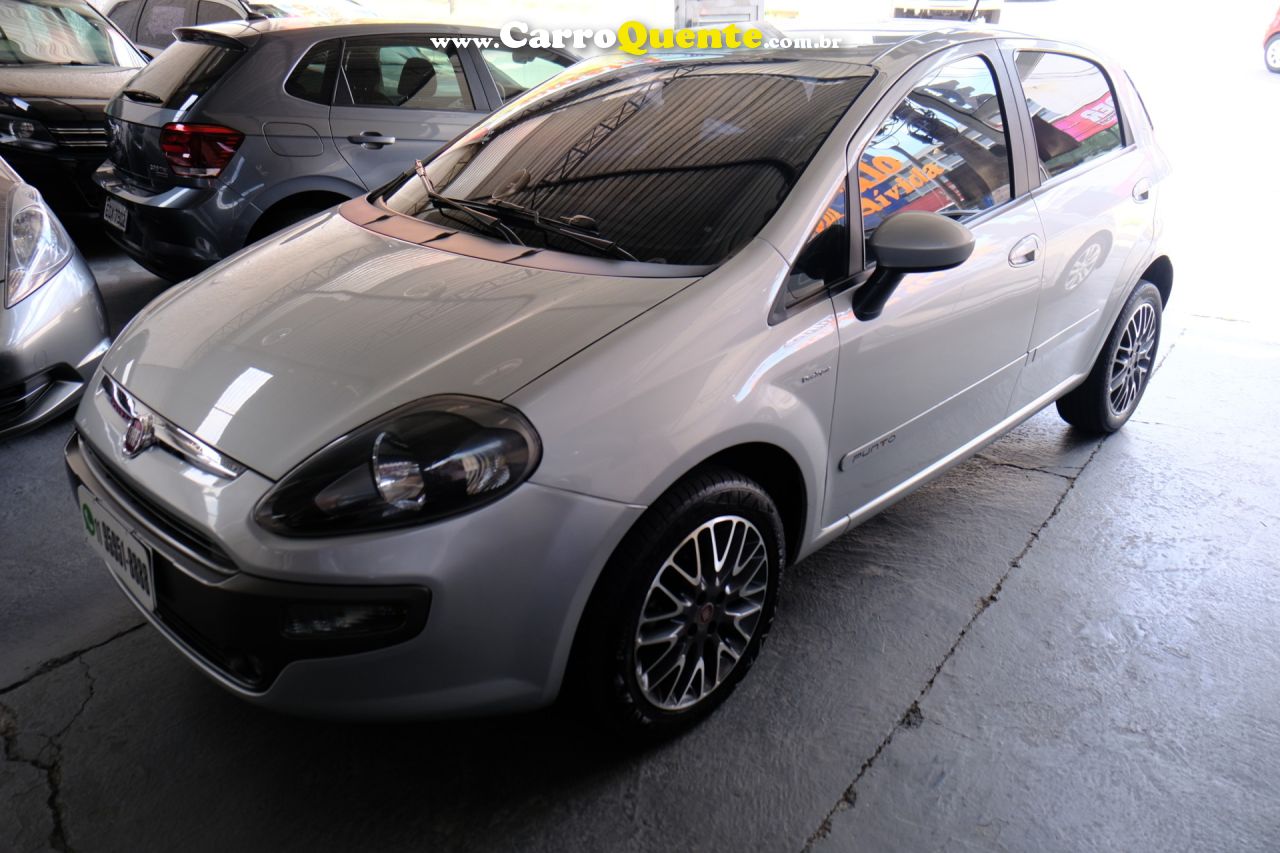 FIAT   PUNTO ESSENCE DUALOGIC 1.6 FLEX 16V 5P   PRATA 2014 1.6 FLEX - Loja