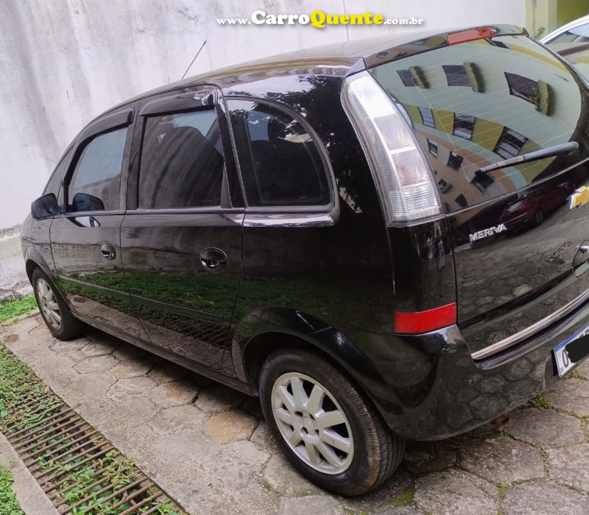 CHEVROLET   MERIVA MAXX 1.4 MPFI 8V ECONOFLEX 5P   PRETO 2012 1.4 FLEX - Loja