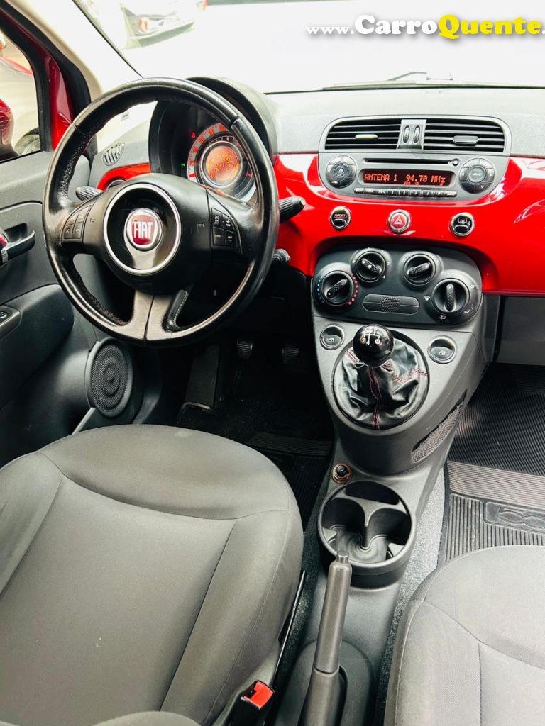 FIAT   500 CULT 1.4 FLEX 8V EVO MEC.   VERMELHO 2013 1.4 FLEX - Loja