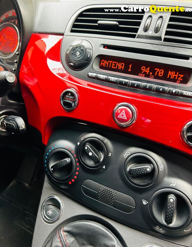 FIAT   500 CULT 1.4 FLEX 8V EVO MEC.   VERMELHO 2013 1.4 FLEX - Loja