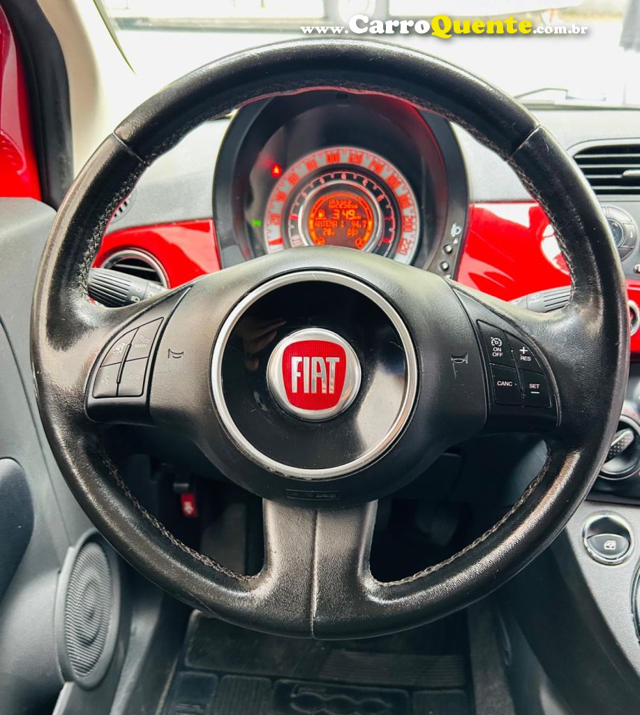 FIAT   500 CULT 1.4 FLEX 8V EVO MEC.   VERMELHO 2013 1.4 FLEX - Loja
