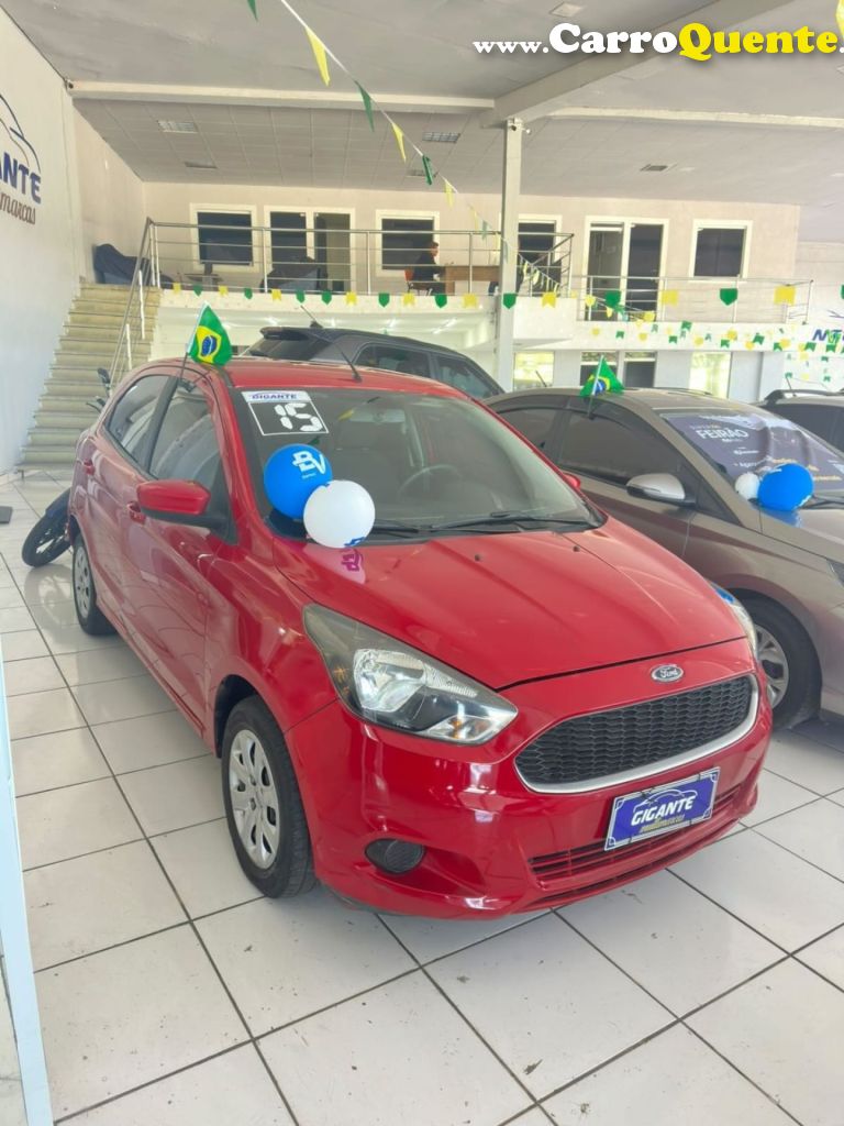 FORD   KA 1.0 SESE PLUS TIVCT FLEX 5P   VERMELHO 2015 1.0 FLEX - Loja