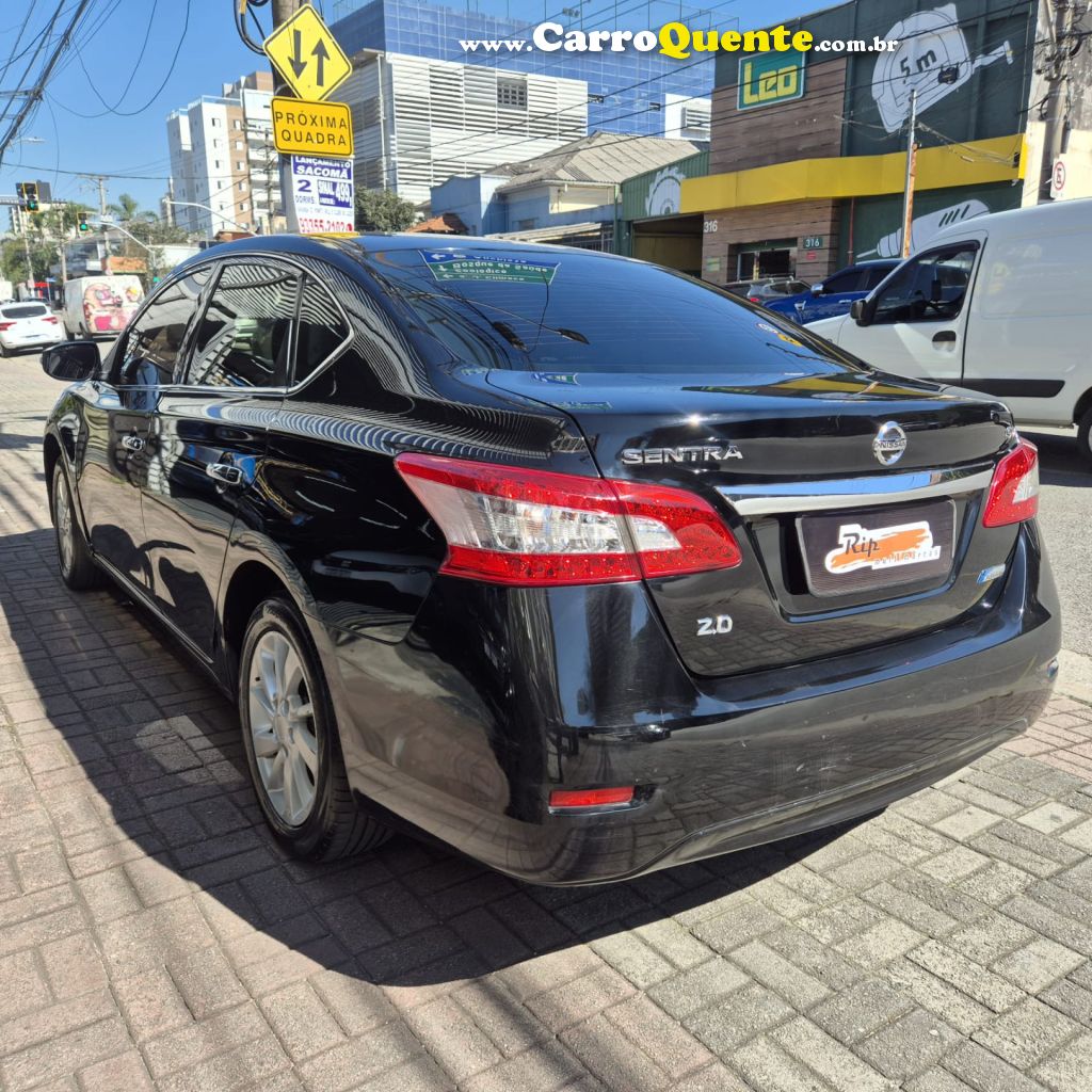 NISSAN   SENTRA SV 2.0 FLEXSTART 16V AUT.   PRETO 2015 2.0 FLEX - Loja