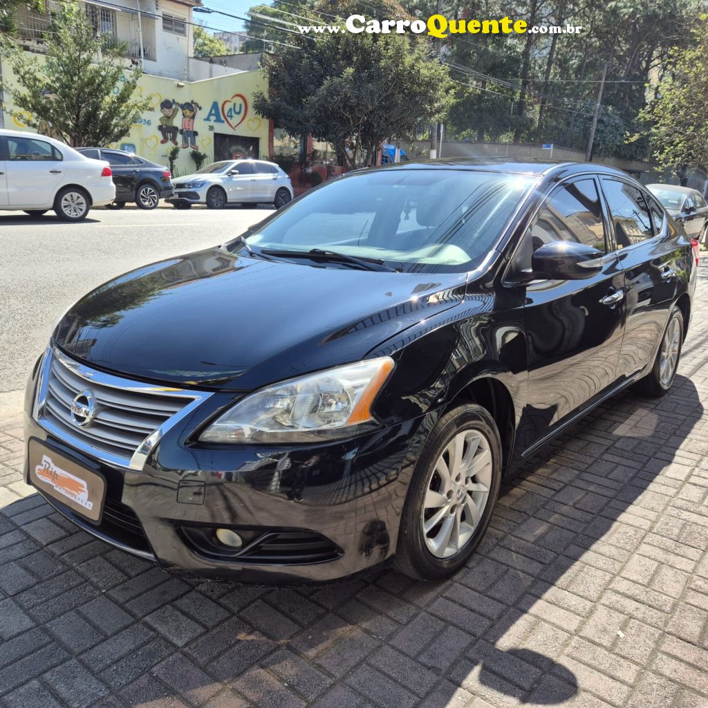 NISSAN   SENTRA SV 2.0 FLEXSTART 16V AUT.   PRETO 2015 2.0 FLEX - Loja