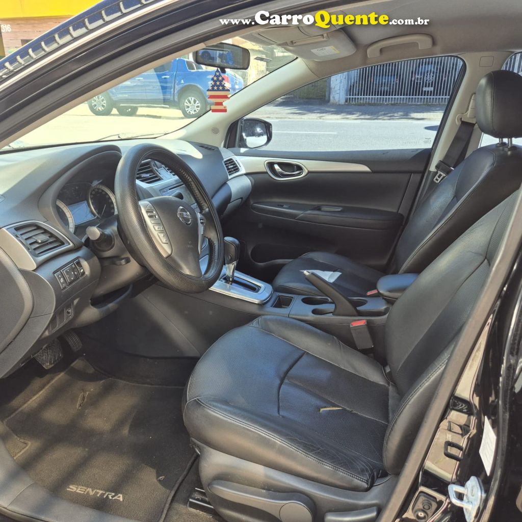 NISSAN   SENTRA SV 2.0 FLEXSTART 16V AUT.   PRETO 2015 2.0 FLEX - Loja