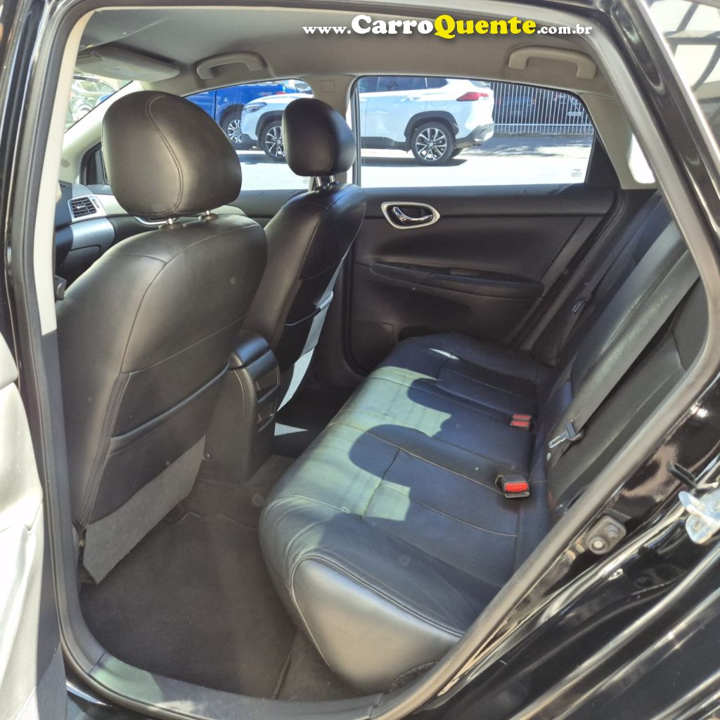 NISSAN   SENTRA SV 2.0 FLEXSTART 16V AUT.   PRETO 2015 2.0 FLEX - Loja