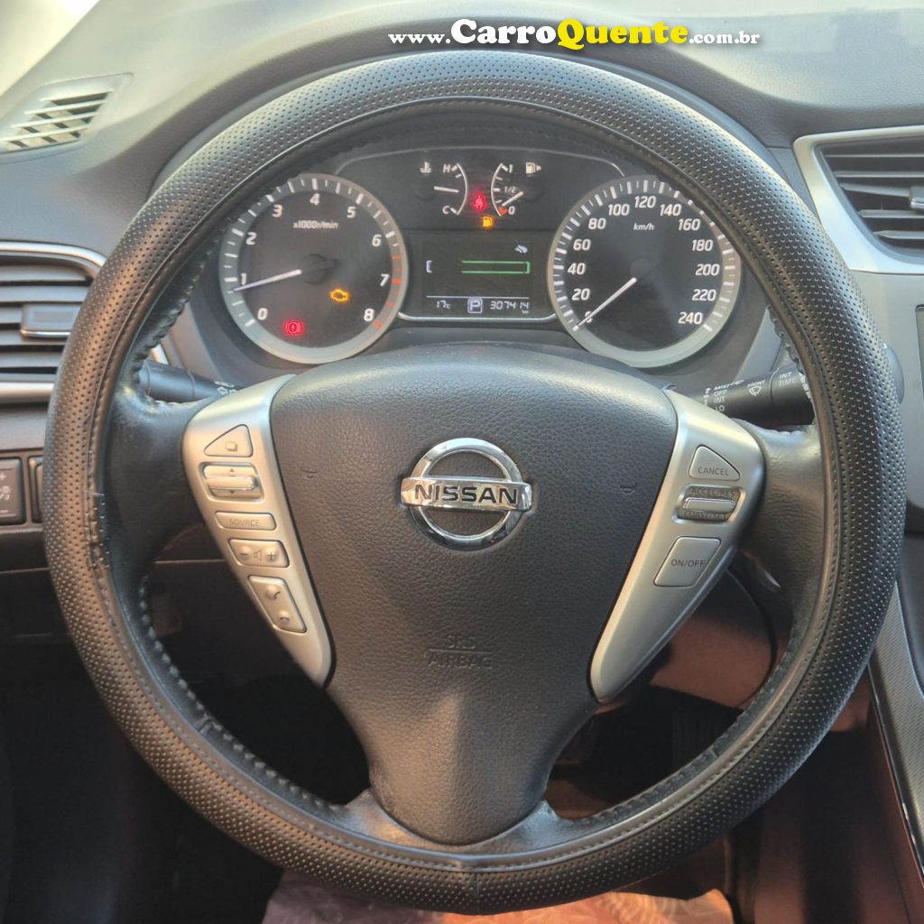 NISSAN   SENTRA SV 2.0 FLEXSTART 16V AUT.   PRETO 2015 2.0 FLEX - Loja