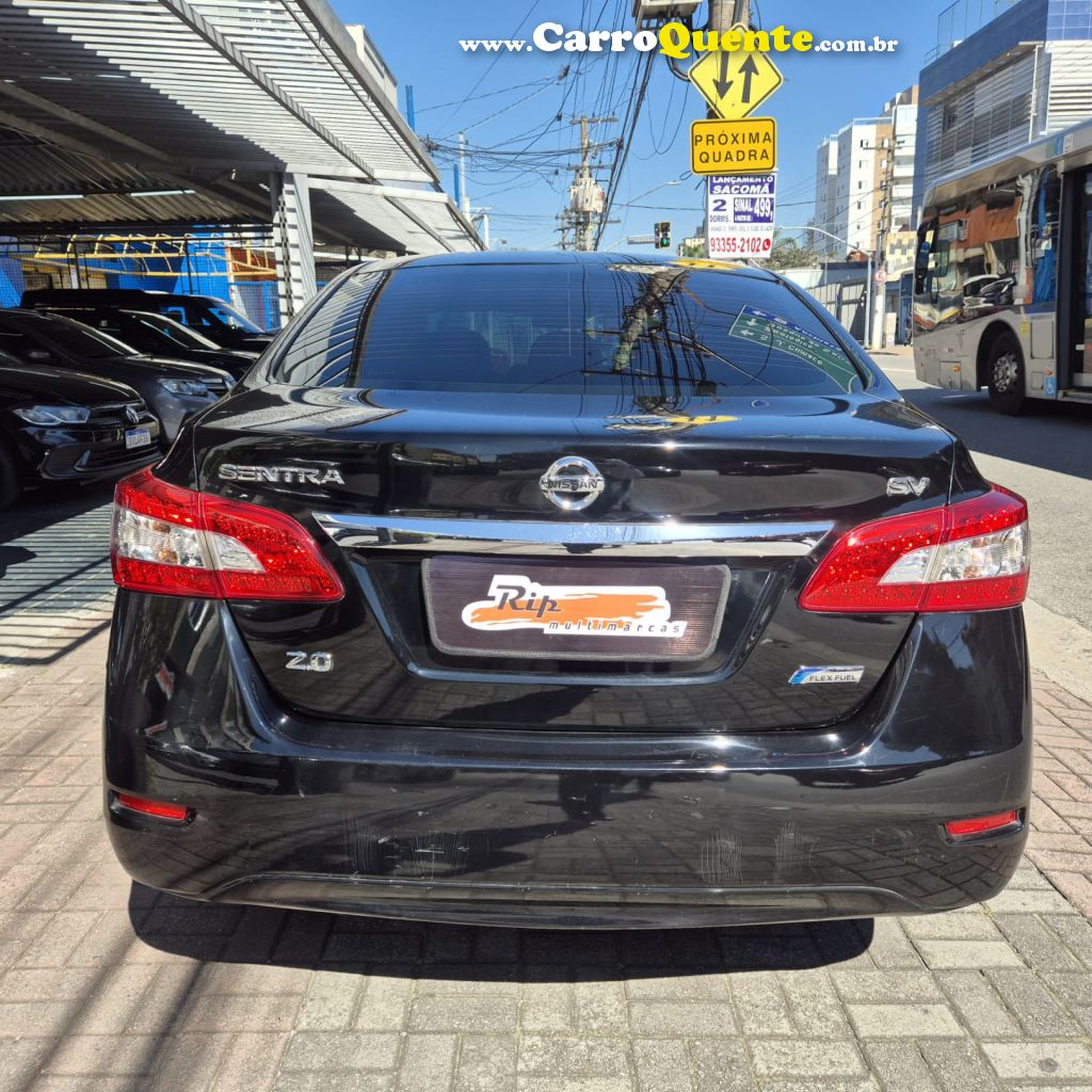 NISSAN   SENTRA SV 2.0 FLEXSTART 16V AUT.   PRETO 2015 2.0 FLEX - Loja