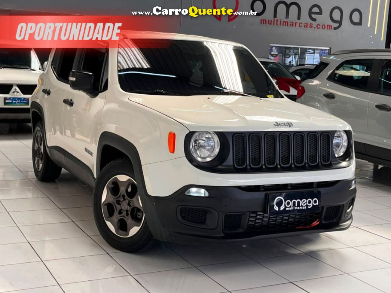 JEEP   RENEGADE1.8 4X2 FLEX 16V AUT.(PCD)   BRANCO 2018 1.8 FLEX - Loja