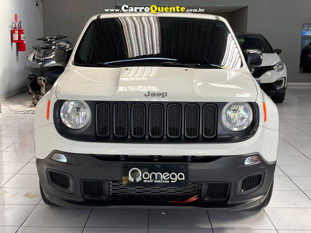 JEEP   RENEGADE1.8 4X2 FLEX 16V AUT.(PCD)   BRANCO 2018 1.8 FLEX - Loja
