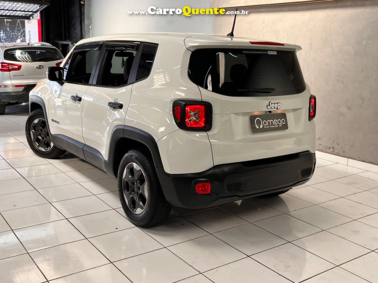 JEEP   RENEGADE1.8 4X2 FLEX 16V AUT.(PCD)   BRANCO 2018 1.8 FLEX - Loja
