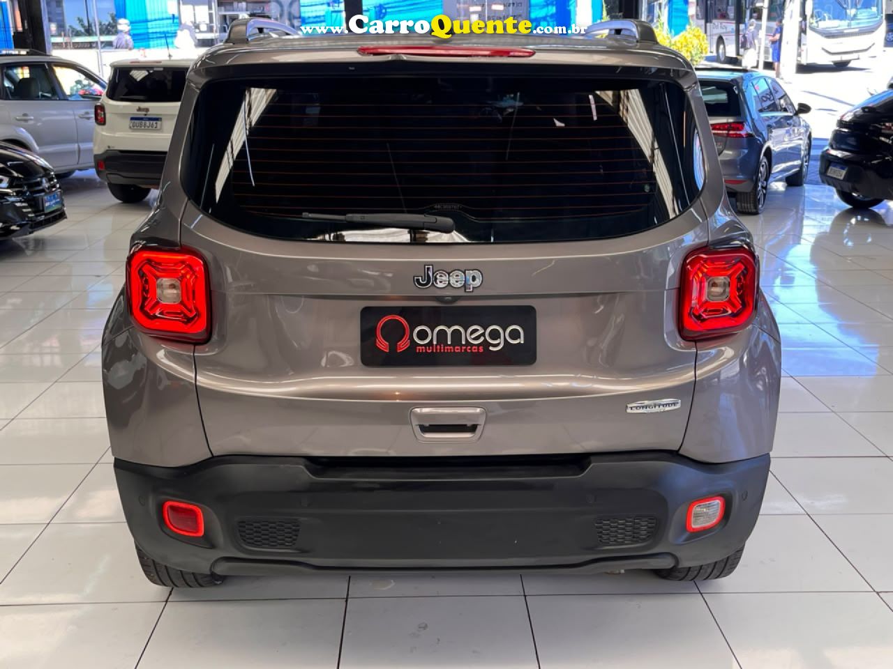 JEEP   RENEGADE LONGITUDE 1.8 4X2 FLEX 16V AUT.   CINZA 2021 1.8 FLEX - Loja