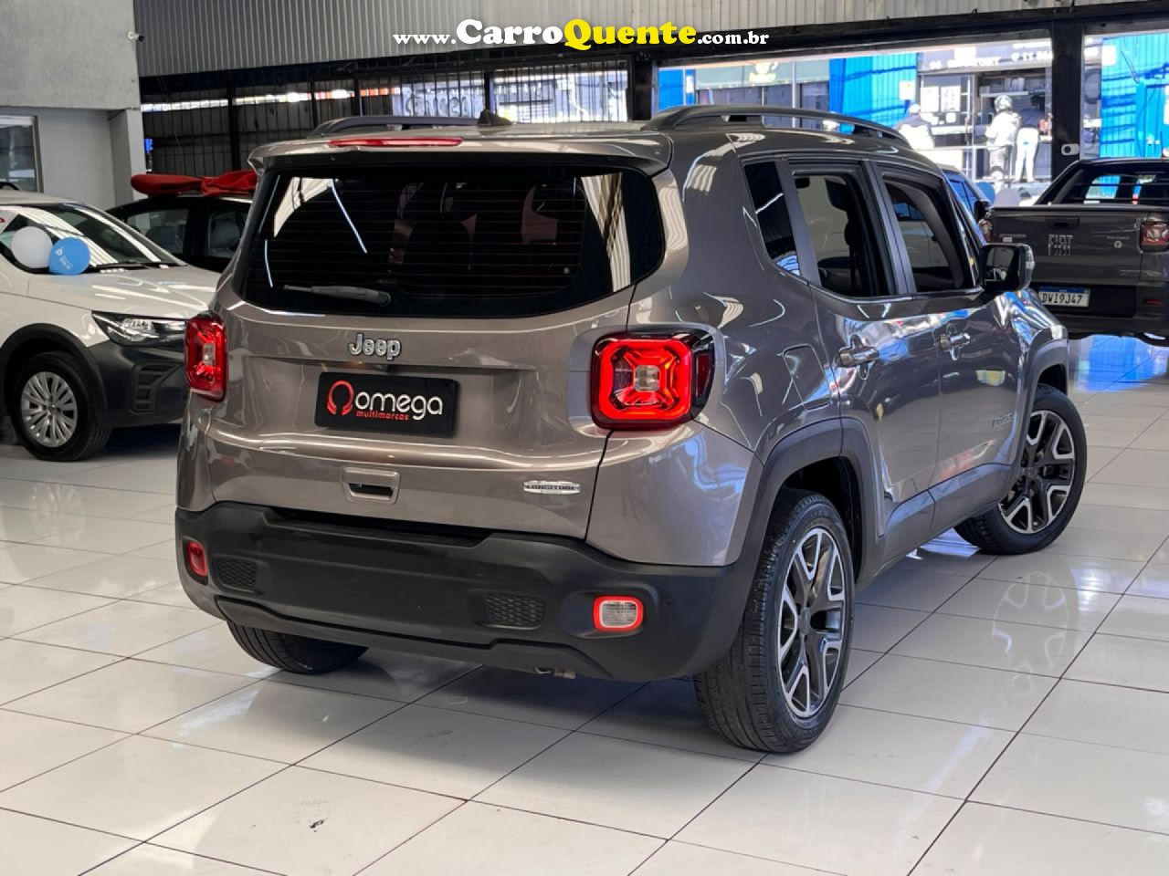 JEEP   RENEGADE LONGITUDE 1.8 4X2 FLEX 16V AUT.   CINZA 2021 1.8 FLEX - Loja