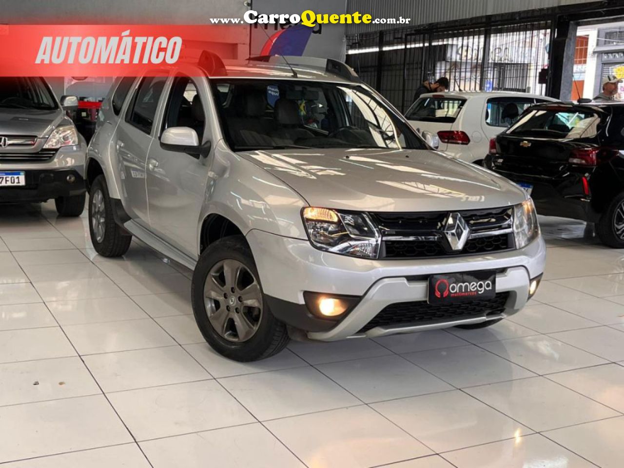 RENAULT   DUSTER DYNAMIQUE 2.0 FLEX 16V AUT.   PRATA 2018 2.0 FLEX - Loja