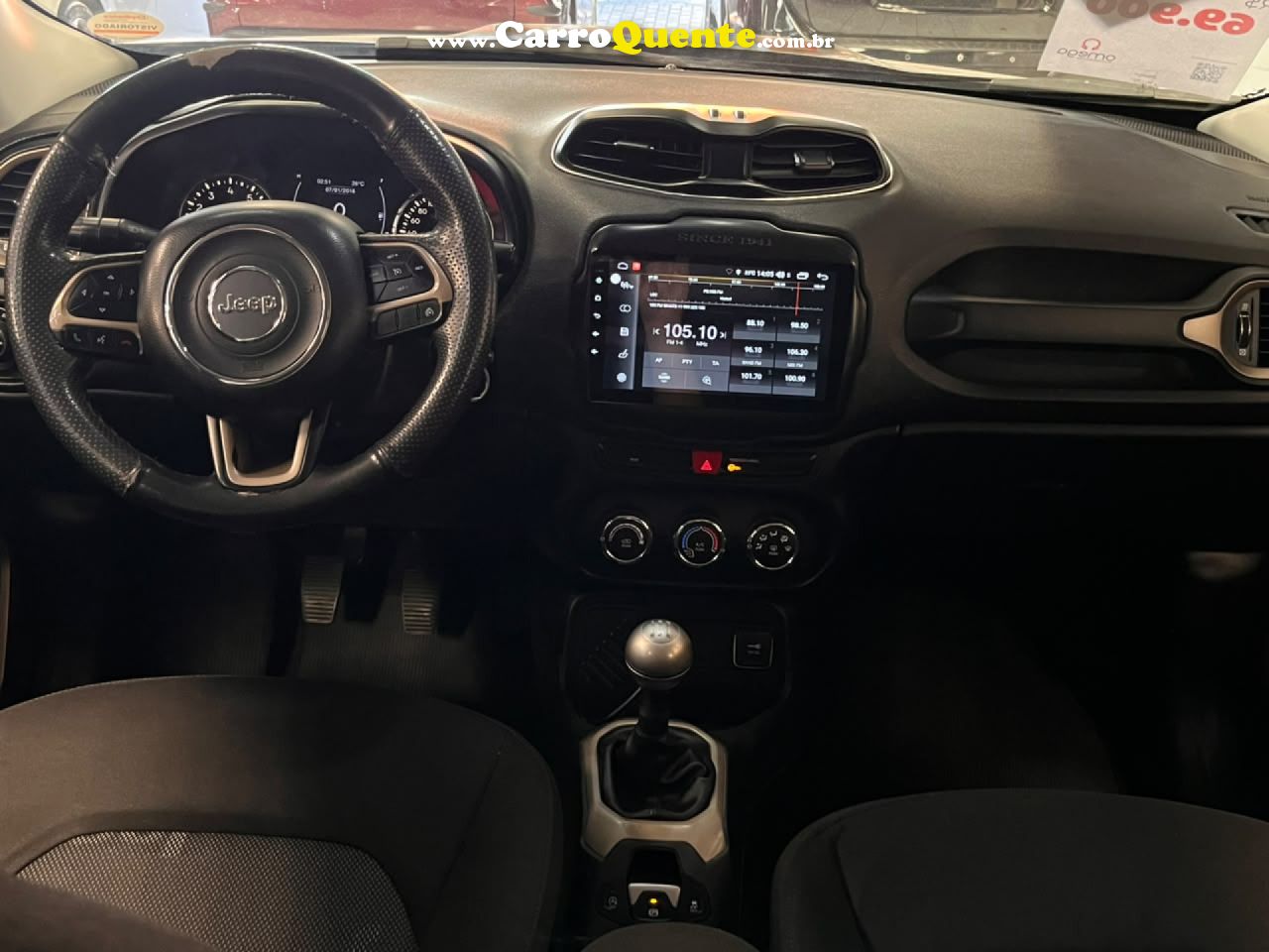 JEEP   RENEGADE 1.8 4X2 FLEX 16V MEC.   PRETO 2018 1.8 FLEX - Loja