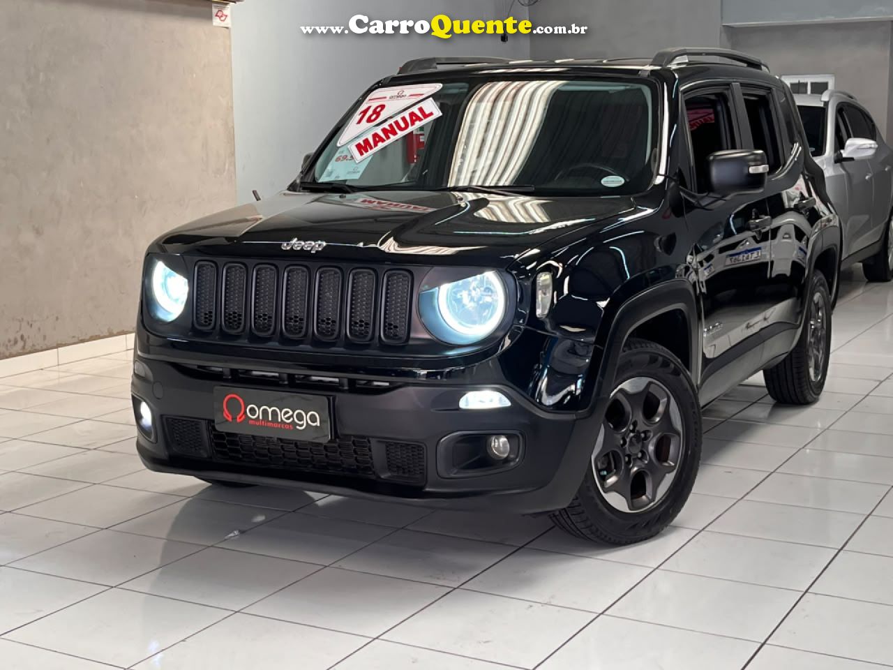JEEP   RENEGADE 1.8 4X2 FLEX 16V MEC.   PRETO 2018 1.8 FLEX - Loja