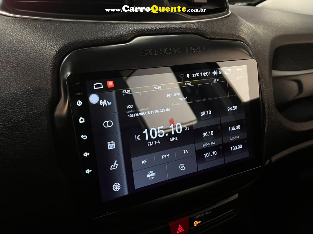 JEEP   RENEGADE 1.8 4X2 FLEX 16V MEC.   PRETO 2018 1.8 FLEX - Loja