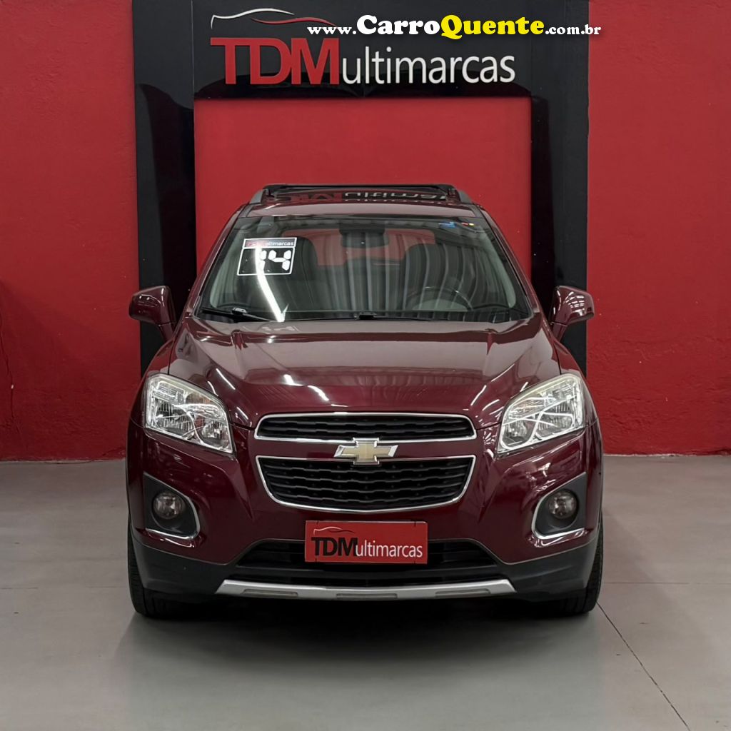 CHEVROLET   TRACKER LTZ 1.8 16V FLEX 4X2 AUT.   VERMELHO 2014 1.8 FLEX - Loja