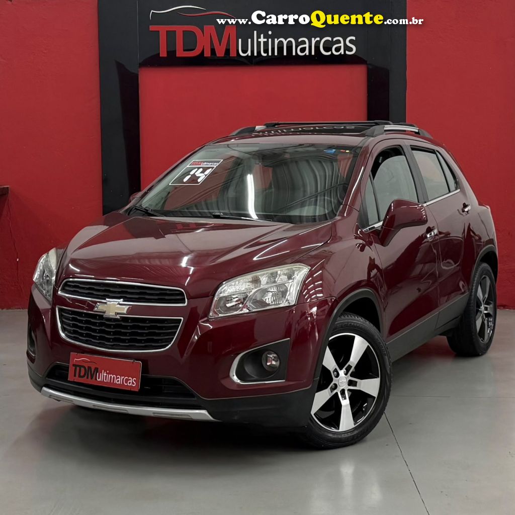 CHEVROLET   TRACKER LTZ 1.8 16V FLEX 4X2 AUT.   VERMELHO 2014 1.8 FLEX - Loja
