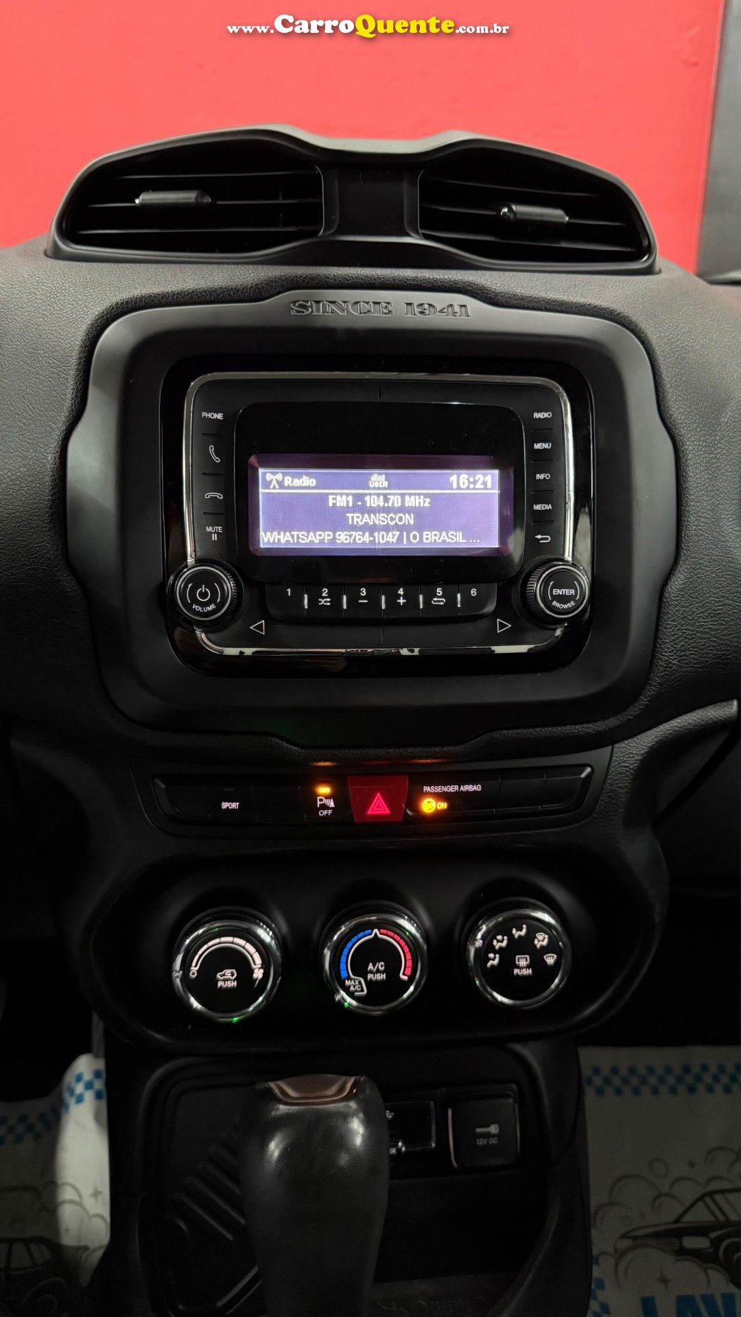 JEEP   RENEGADE SPORT 1.8 4X2 FLEX 16V AUT.   CINZA 2018 1.8 FLEX - Loja