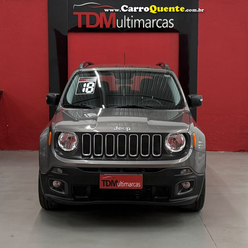 JEEP   RENEGADE SPORT 1.8 4X2 FLEX 16V AUT.   CINZA 2018 1.8 FLEX - Loja