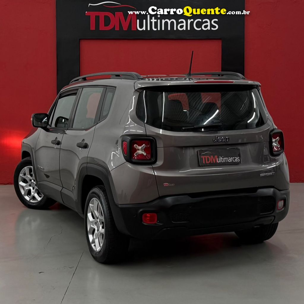 JEEP   RENEGADE SPORT 1.8 4X2 FLEX 16V AUT.   CINZA 2018 1.8 FLEX - Loja