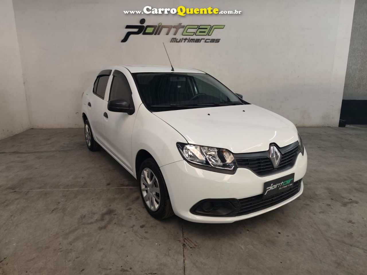 RENAULT   LOGAN AUTHENTIQUE FLEX 1.0 12V 4P   BRANCO 2018 1.0 FLEX - Loja