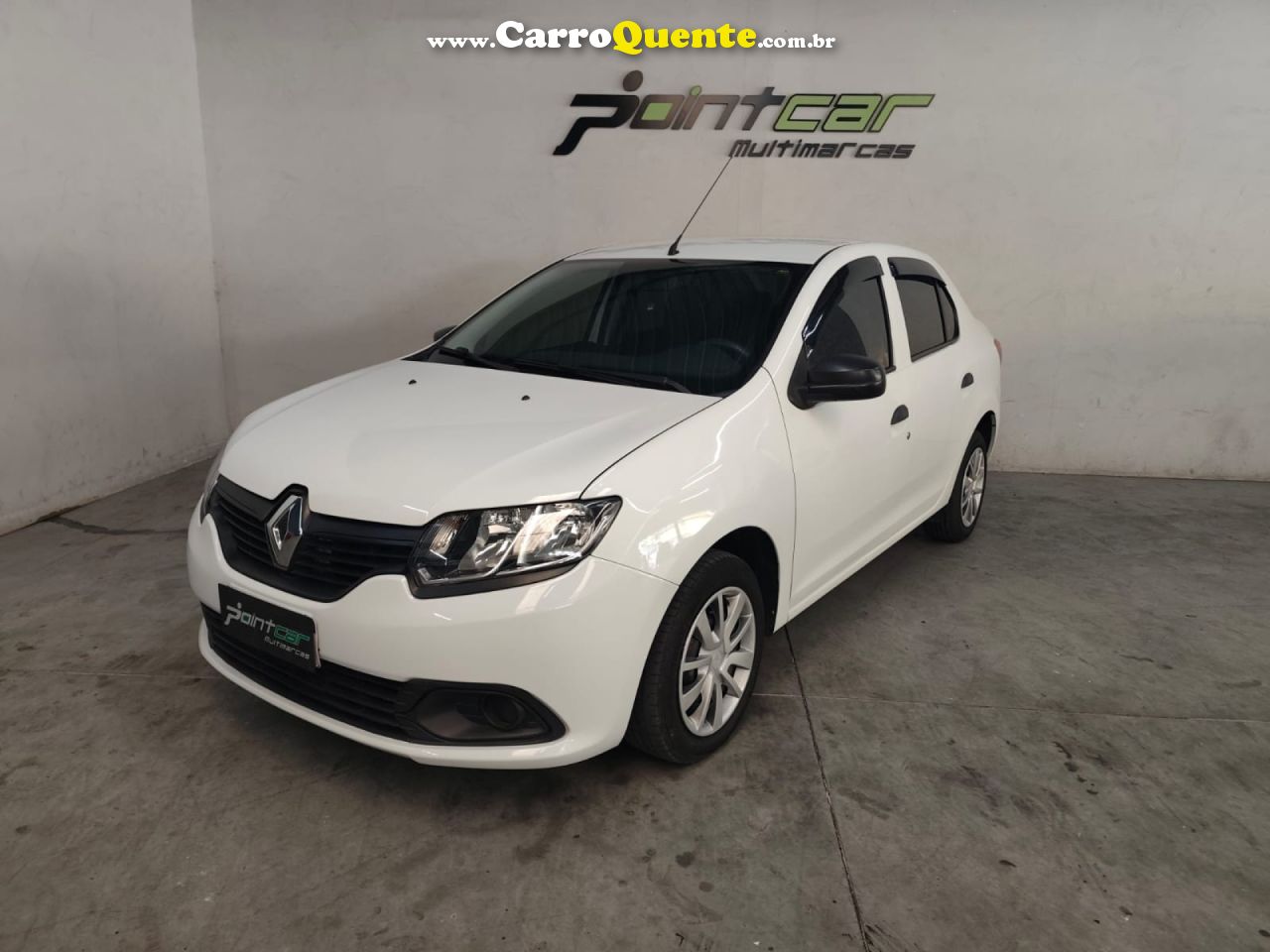 RENAULT   LOGAN AUTHENTIQUE FLEX 1.0 12V 4P   BRANCO 2018 1.0 FLEX - Loja