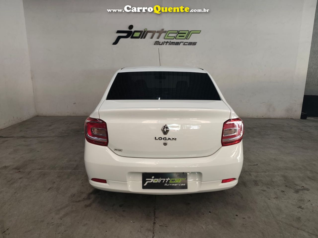 RENAULT   LOGAN AUTHENTIQUE FLEX 1.0 12V 4P   BRANCO 2018 1.0 FLEX - Loja