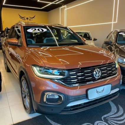 VOLKSWAGEN   T-CROSS HIGHLINE 1.4 TSI FLEX 16V 5P AUT   MARROM 2020 1.4 FLEX