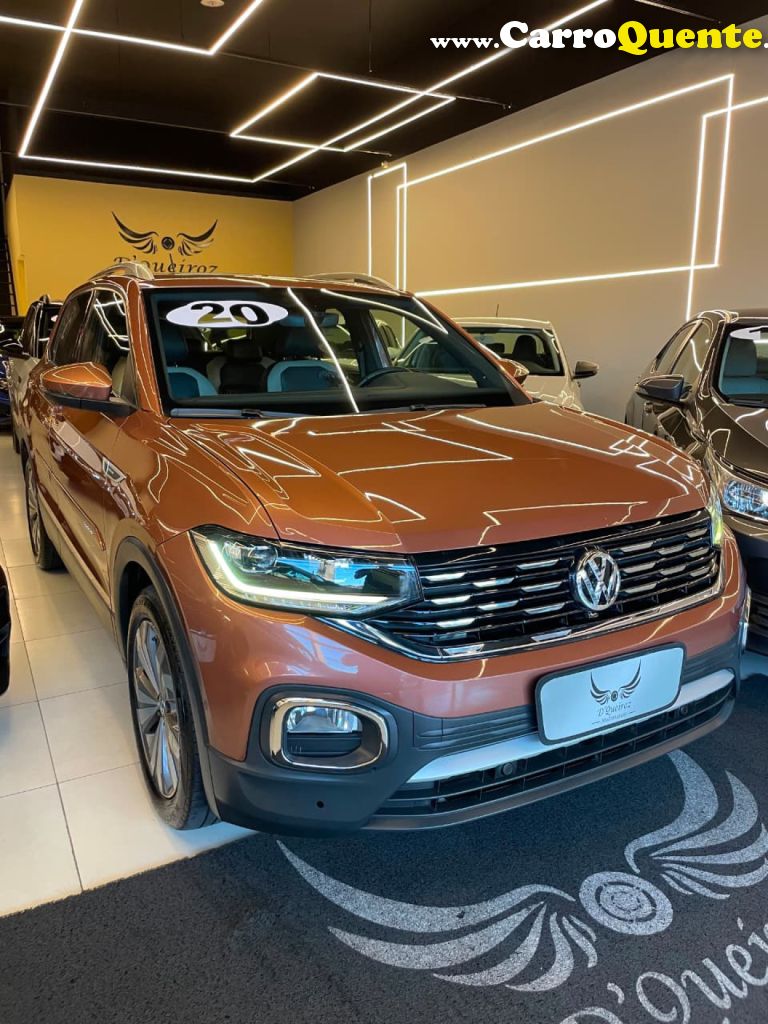 VOLKSWAGEN   T-CROSS HIGHLINE 1.4 TSI FLEX 16V 5P AUT   MARROM 2020 1.4 FLEX - Loja