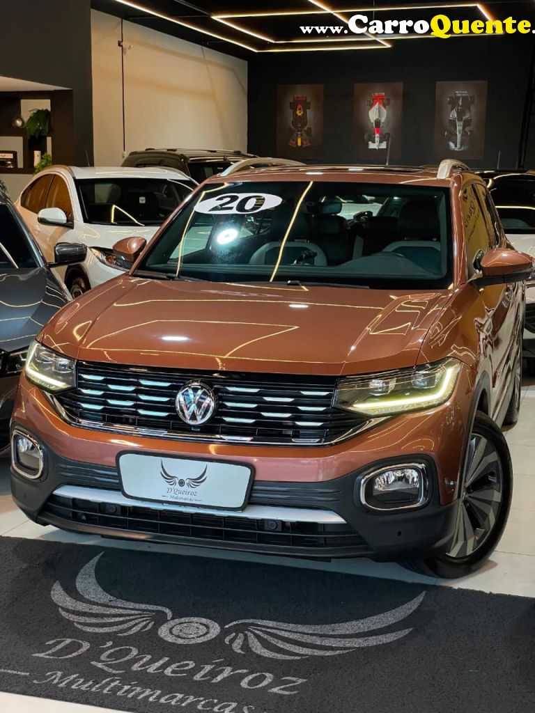 VOLKSWAGEN   T-CROSS HIGHLINE 1.4 TSI FLEX 16V 5P AUT   MARROM 2020 1.4 FLEX - Loja