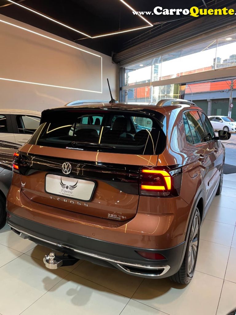 VOLKSWAGEN   T-CROSS HIGHLINE 1.4 TSI FLEX 16V 5P AUT   MARROM 2020 1.4 FLEX - Loja