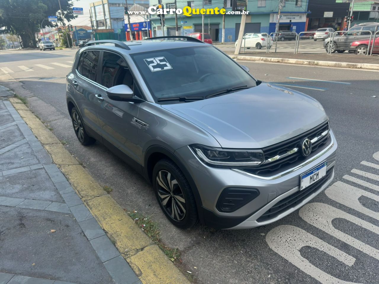 VOLKSWAGEN   T-CROSS 200 TSI 1.0  FLEX 12V 5P AUT.   PRATA 2025 1.0 FLEX - Loja