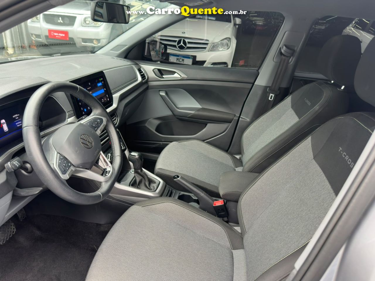VOLKSWAGEN   T-CROSS 200 TSI 1.0  FLEX 12V 5P AUT.   PRATA 2025 1.0 FLEX - Loja