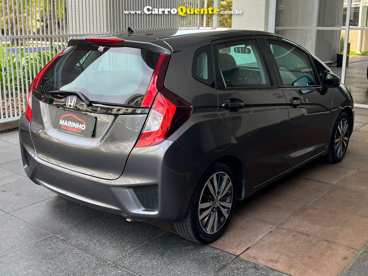 HONDA   FIT EX BLINDADO 3A 2015 AUTOMATICO FLEX BOM ESTADO   CINZA 2015 1.5 FLEX - Loja