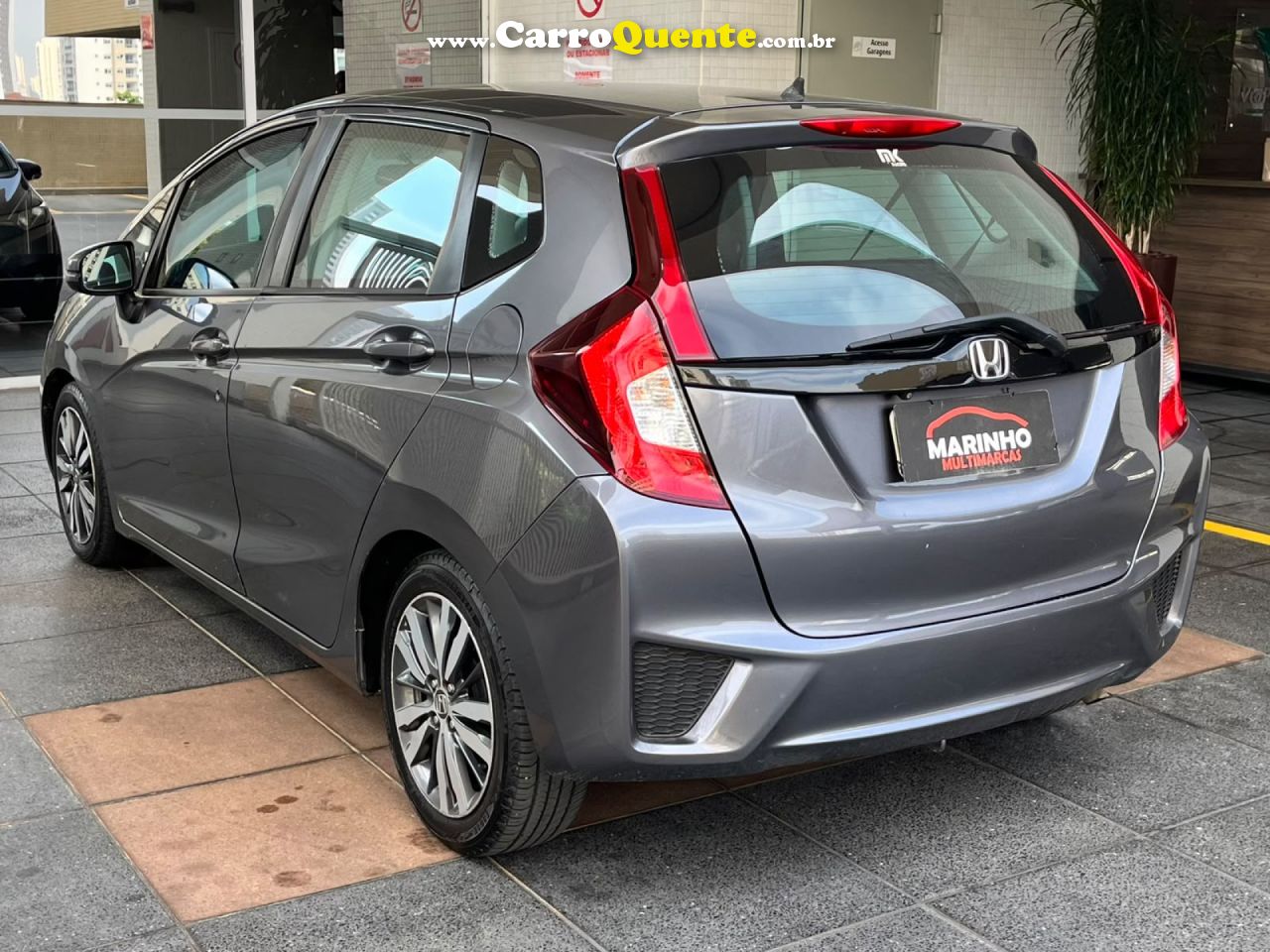 HONDA   FIT EX BLINDADO 3A 2015 AUTOMATICO FLEX BOM ESTADO   CINZA 2015 1.5 FLEX - Loja