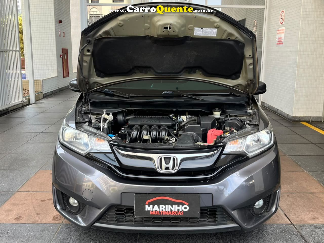 HONDA   FIT EX BLINDADO 3A 2015 AUTOMATICO FLEX BOM ESTADO   CINZA 2015 1.5 FLEX - Loja