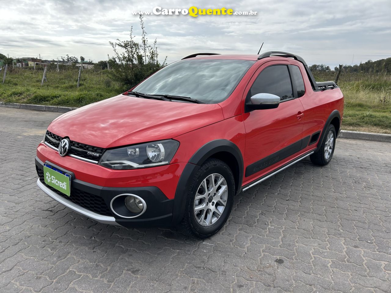 VOLKSWAGEN   SAVEIRO CROSS 1.6 MI TOTAL FLEX 8V CE   VERMELHO 2014 1.6 FLEX - Loja