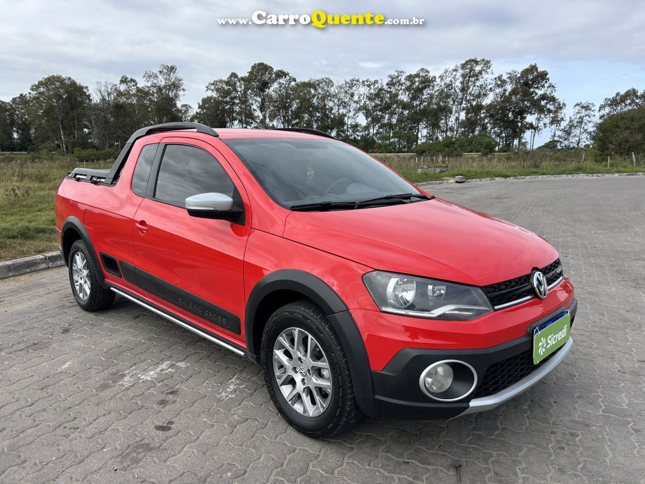 VOLKSWAGEN   SAVEIRO CROSS 1.6 MI TOTAL FLEX 8V CE   VERMELHO 2014 1.6 FLEX - Loja