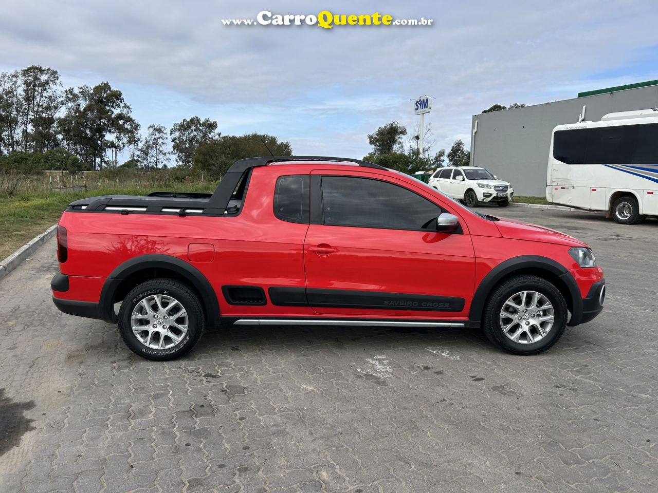 VOLKSWAGEN   SAVEIRO CROSS 1.6 MI TOTAL FLEX 8V CE   VERMELHO 2014 1.6 FLEX - Loja