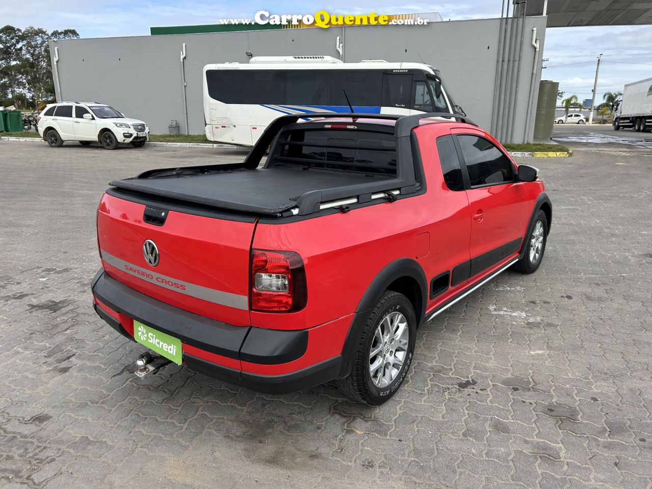 VOLKSWAGEN   SAVEIRO CROSS 1.6 MI TOTAL FLEX 8V CE   VERMELHO 2014 1.6 FLEX - Loja