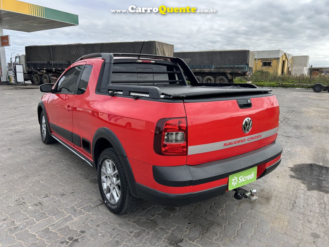 VOLKSWAGEN   SAVEIRO CROSS 1.6 MI TOTAL FLEX 8V CE   VERMELHO 2014 1.6 FLEX - Loja