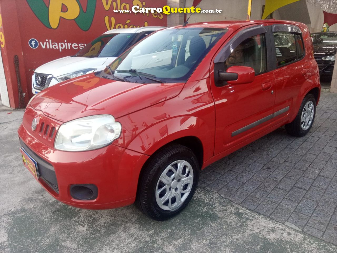 FIAT   UNO ATTRACTIVE 1.4 EVO FIRE FLEX 8V 4P   VERMELHO 2012 1.4 FLEX - Loja