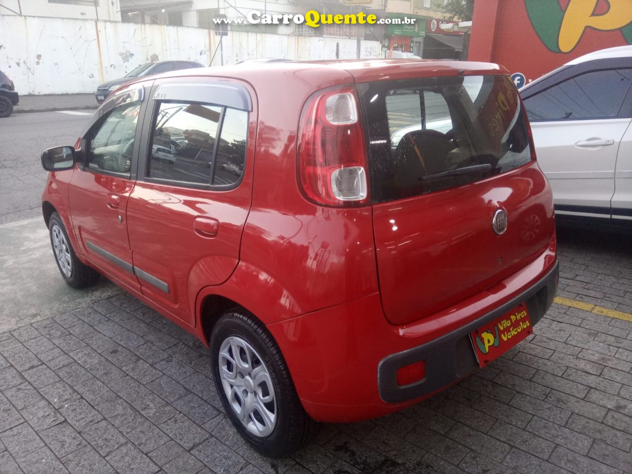 FIAT   UNO ATTRACTIVE 1.4 EVO FIRE FLEX 8V 4P   VERMELHO 2012 1.4 FLEX - Loja