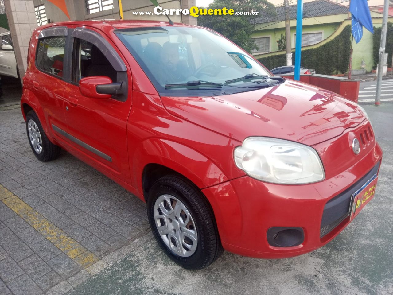FIAT   UNO ATTRACTIVE 1.4 EVO FIRE FLEX 8V 4P   VERMELHO 2012 1.4 FLEX - Loja