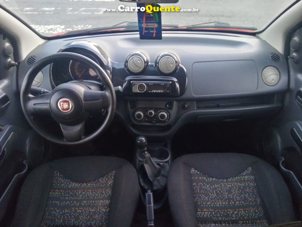 FIAT   UNO ATTRACTIVE 1.4 EVO FIRE FLEX 8V 4P   VERMELHO 2012 1.4 FLEX - Loja