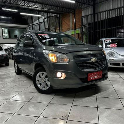 CHEVROLET   SPIN LTZ 1.8 8V ECONO.FLEX 5P AUT.   CINZA 2013 1.8 FLEX