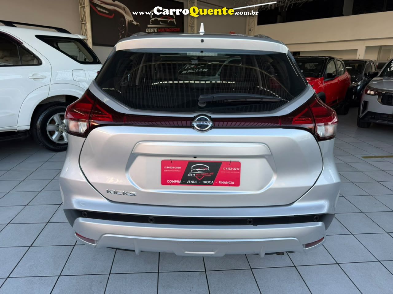 NISSAN   KICKS EXCLUSIVE 1.6 16V FLEX AUT.   PRATA 2022 1.6 FLEX - Loja