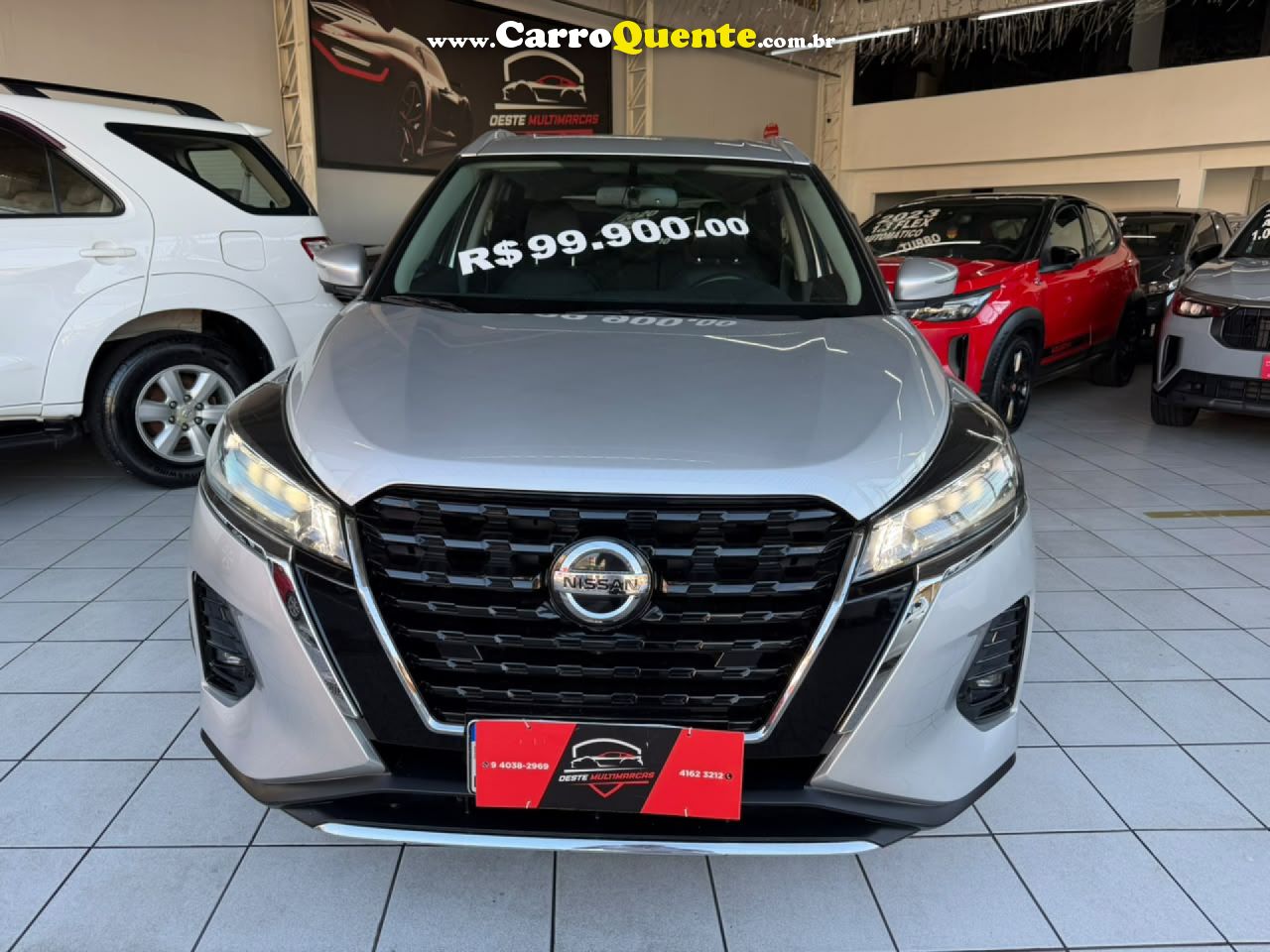NISSAN   KICKS EXCLUSIVE 1.6 16V FLEX AUT.   PRATA 2022 1.6 FLEX - Loja
